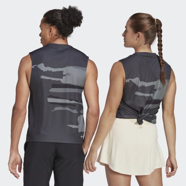 T-shirt Sans Manches Carbone Tennis New York (non Genré) Adidas