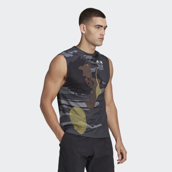 T-shirt Sans Manches Carbone Tennis New York (non Genré) Adidas