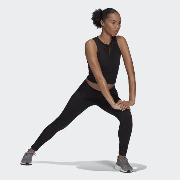 Adidas Aeroknit 7/8 Collant De Course Noir