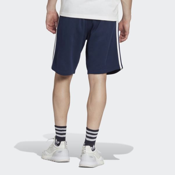 Short De Survêtement à 3 Bandes Adidas Adicolor Classics Indigo Nuit