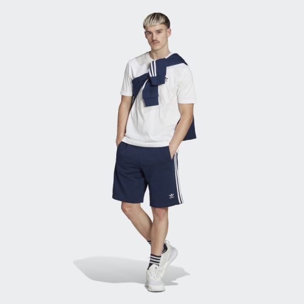 Short De Survêtement à 3 Bandes Adidas Adicolor Classics Indigo Nuit
