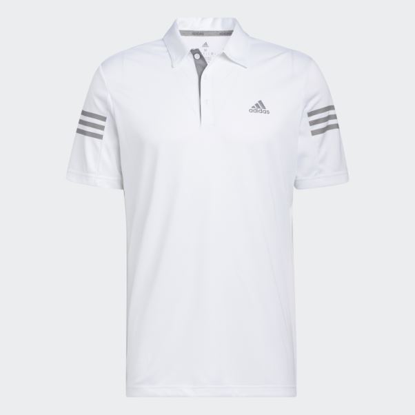 Polo Blanc 3 Bandes Adidas