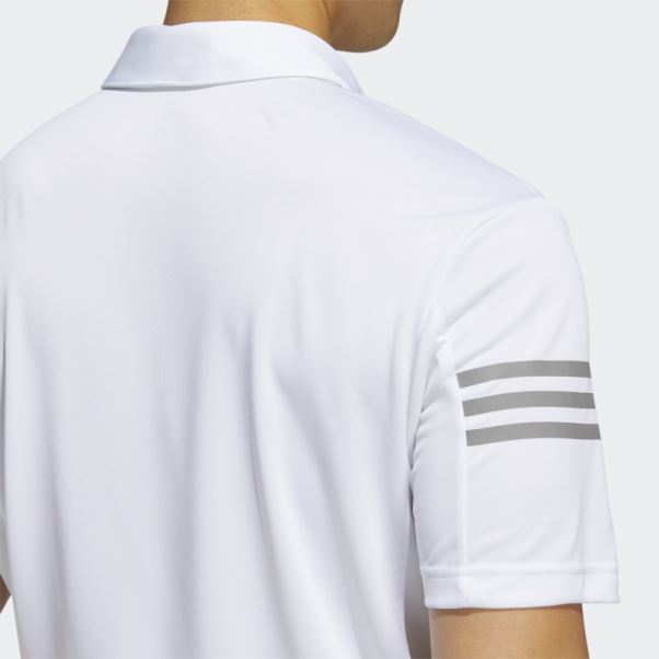 Polo Adidas Blanc 3 Bandes