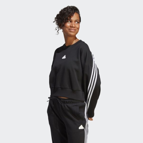 Future Icons Sweat à 3 Bandes Adidas Noir Chaud