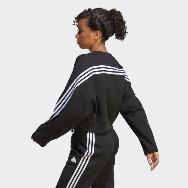 Sweat à 3 Bandes Future Icons Noir Adidas