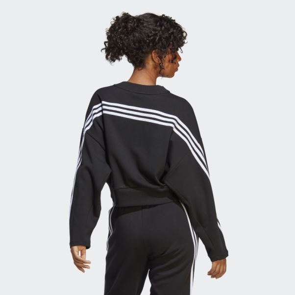 Sweat à 3 Bandes Future Icons Noir Adidas