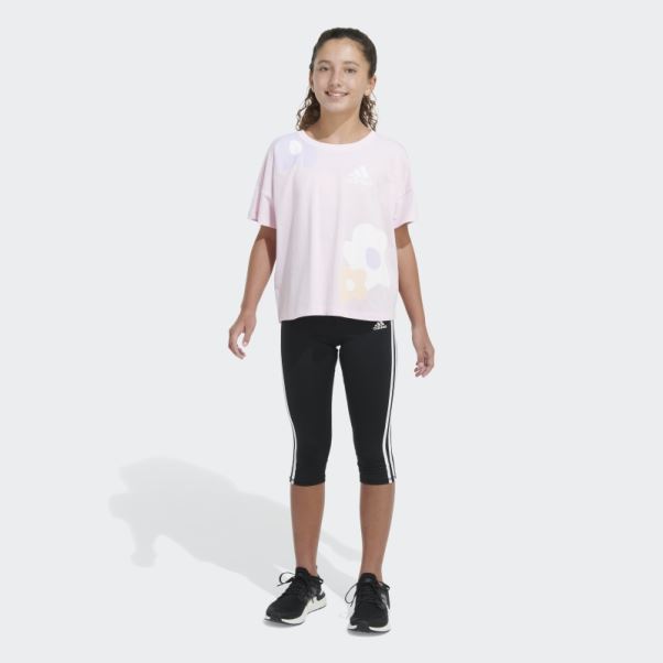 Tee Shirt Adidas Loose Box Rose
