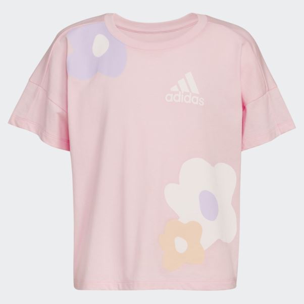 Tee Shirt Adidas Loose Box Rose