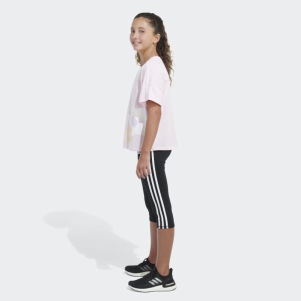 Tee Shirt Adidas Loose Box Rose