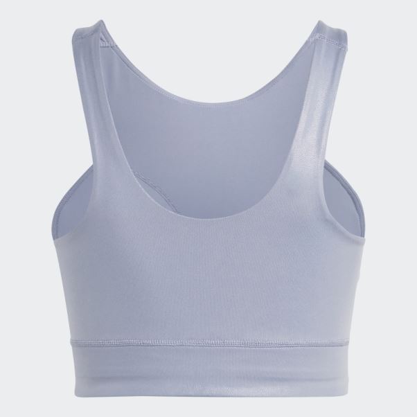 Soutien-gorge Long à Maintien Moyen Powerimpact Training Violet Argent Adidas