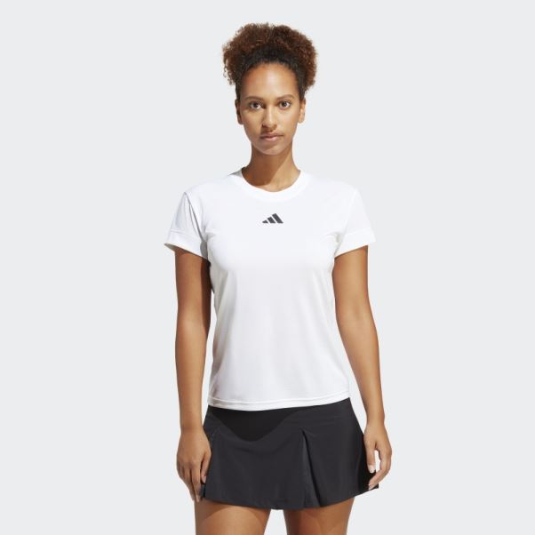 T-shirt Adidas Tennis Freelift Blanc
