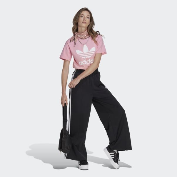 Tee Shirt Trèfle Adicolor Classics Adidas Rose
