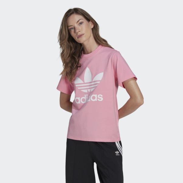 Adidas Adicolor Classics T-shirt Trèfle Rose