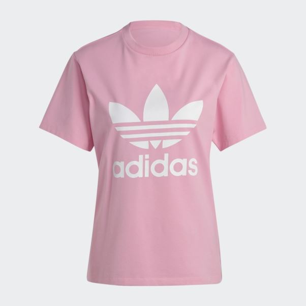Adidas Adicolor Classics T-shirt Trèfle Rose