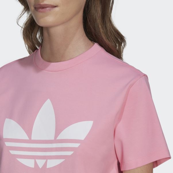Adidas Adicolor Classics T-shirt Trèfle Rose