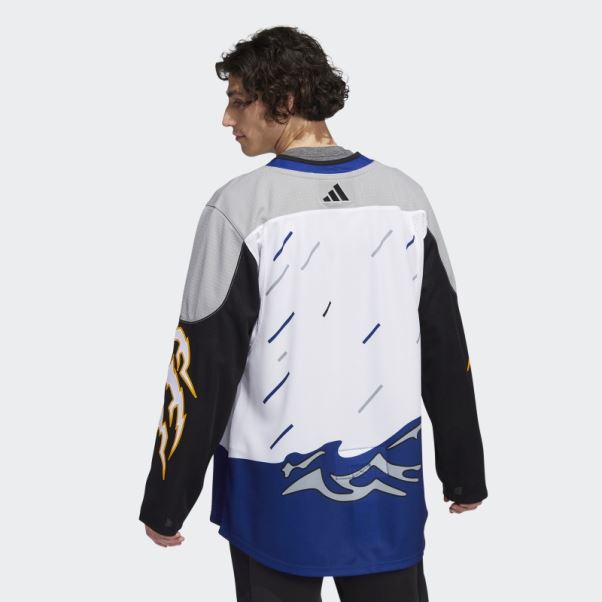 Maillot Adidas Lightning Authentique Reverse Wordmark Blanc