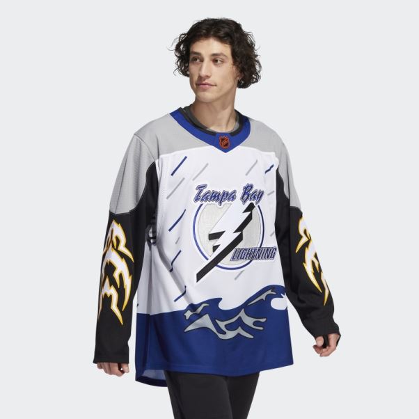 Maillot Adidas Lightning Authentique Reverse Wordmark Blanc