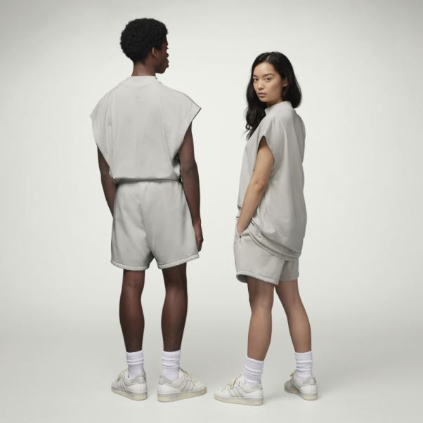 T-shirt Sans Manches Adidas Basketball Gris Métallisé