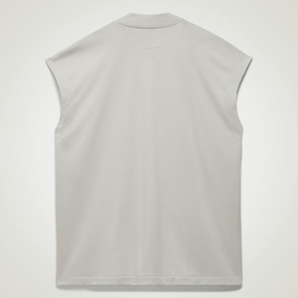 T-shirt Sans Manches Adidas Basketball Gris Métallisé