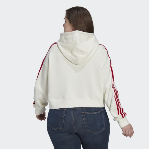 Thebe Magugu Sweat à Capuche (grande Taille) Blanc Adidas