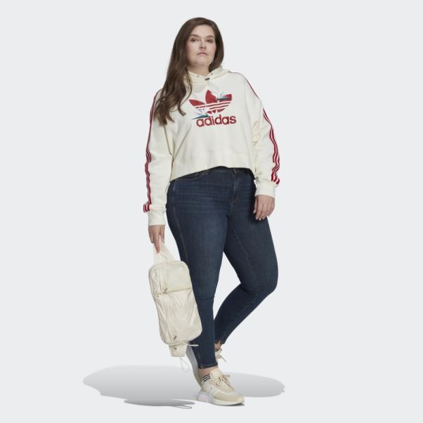Thebe Magugu Sweat à Capuche (grande Taille) Blanc Adidas