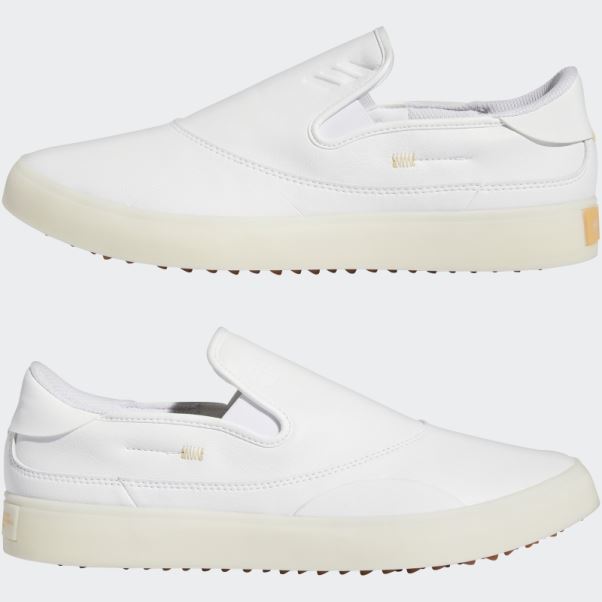 Chaussures De Golf Adidas Matchcourse Sans Crampons Blanches