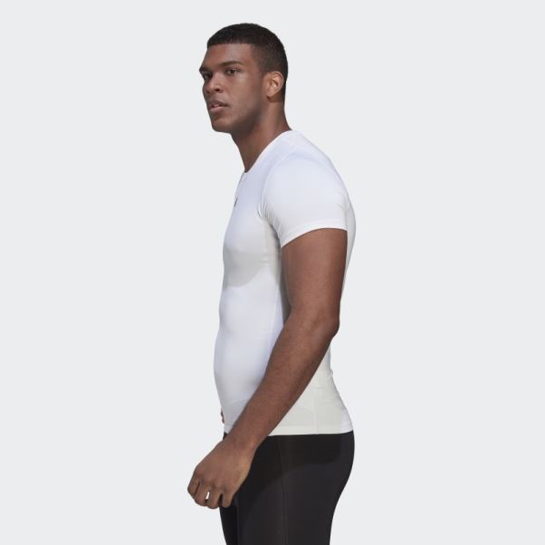 T-shirt D'entrainement Techfit Adidas Blanc