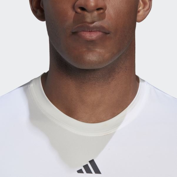 T-shirt D'entrainement Techfit Adidas Blanc