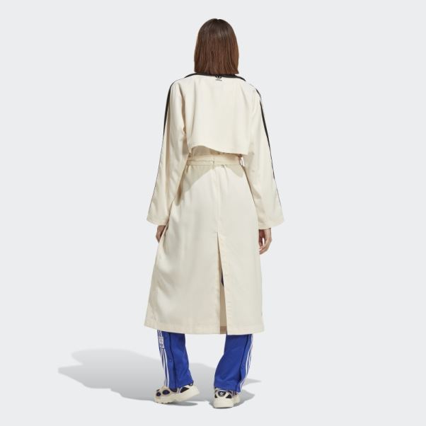 Trench-coat Toujours Original Adidas Blanc