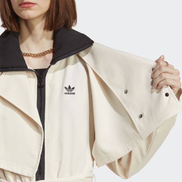 Trench-coat Toujours Original Adidas Blanc