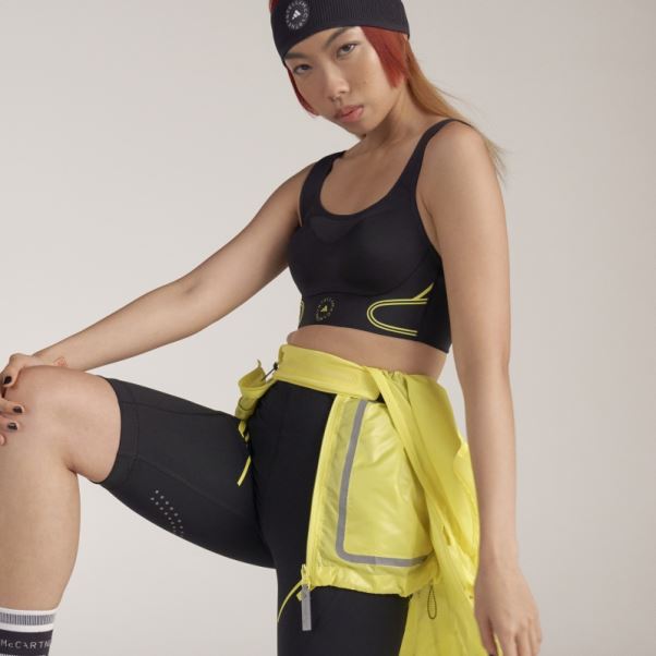 Adidas By Stella Mccartney Truepace Hot Soutien-gorge De Sport à Maintien élevé Noir