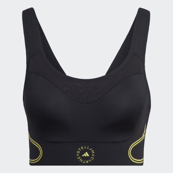 Adidas By Stella Mccartney Truepace Hot Soutien-gorge De Sport à Maintien élevé Noir