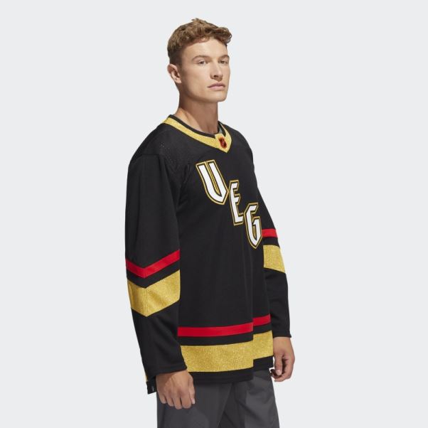 Adidas Golden Knights Authentique Reverse Retro Wordmark Maillot Noir