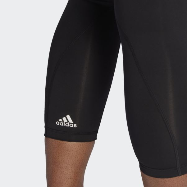 Legging Optime Trainicons Noir 3 Bandes 7/8 (grande Taille) Adidas