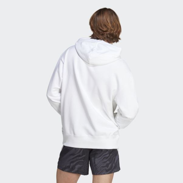 Adidas All Szn French Terry Sweat à Capuche Blanc