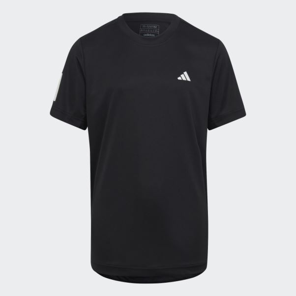 T-shirt Club Tennis 3 Bandes Noir Adidas
