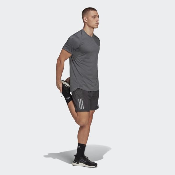 Posséder Le Short De Course Gris Adidas