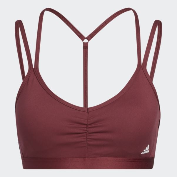 Soutien-gorge à Maintien Léger Adidas Yoga Essentials Rouge
