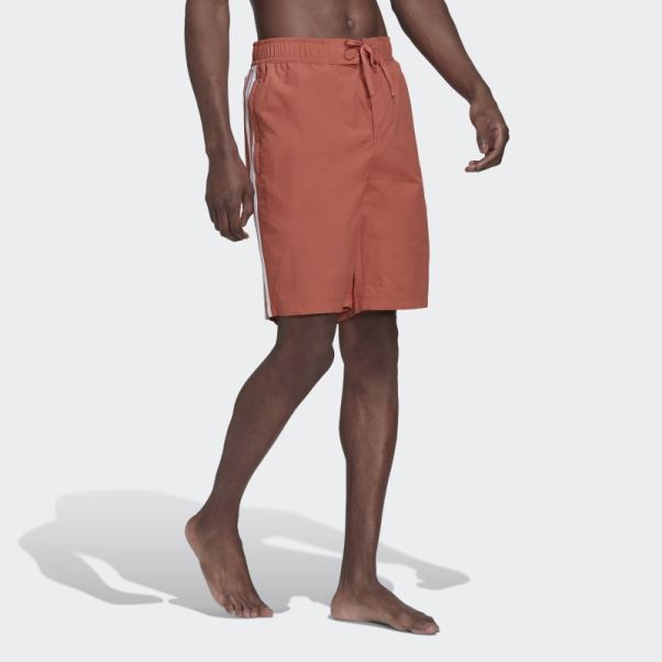 Short De Bain Adicolor 3 Bandes Adidas Terre