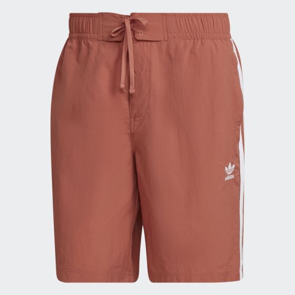 Short De Bain Adicolor 3 Bandes Adidas Terre