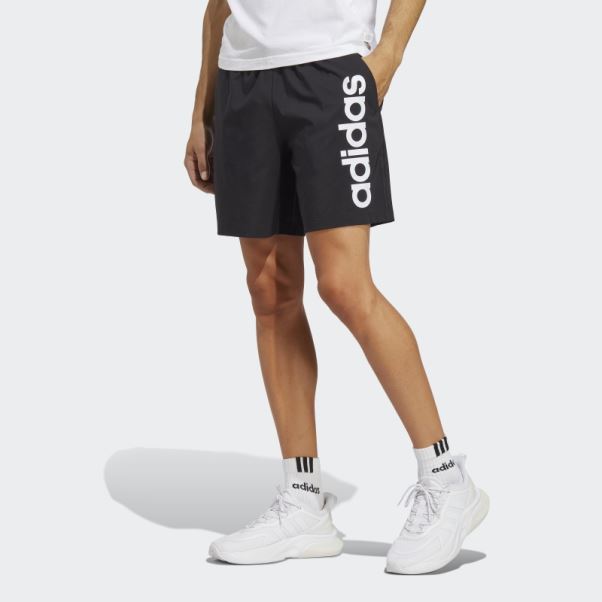 Aeroready Essentials Chelsea Linear Logo Short Adidas Noir Mode