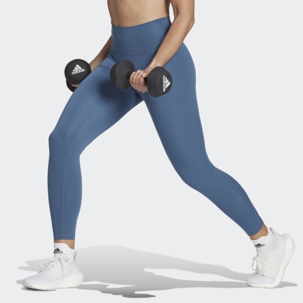 Legging Optime Training 7/8 Acier Adidas
