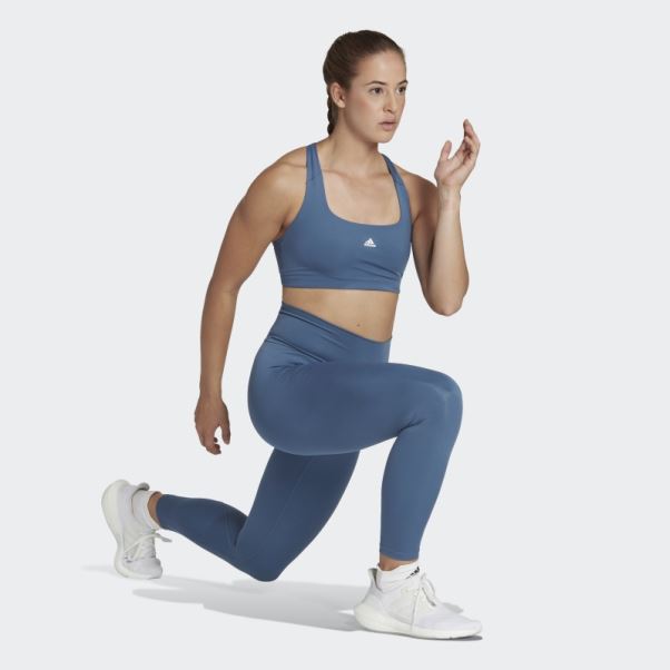 Legging Optime Training 7/8 Acier Adidas