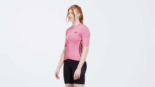 Le Maillot Cycliste Manches Courtes Rose Adidas