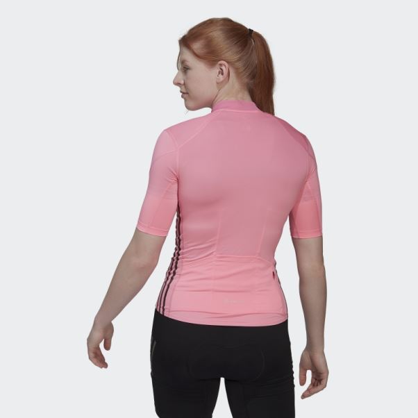 Le Maillot Cycliste Manches Courtes Rose Adidas