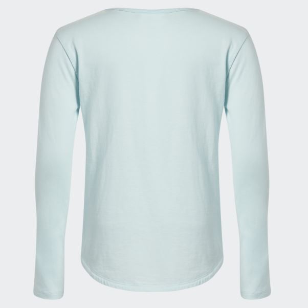 T-shirt Bleu à Manches Longues Et Encolure Dégagée 23 Adidas