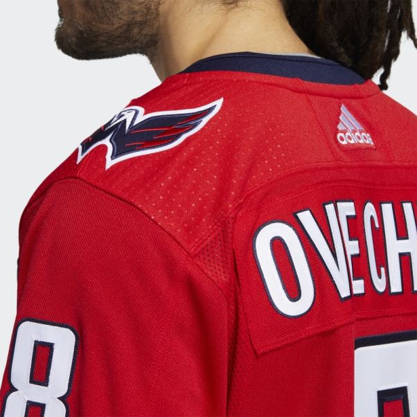 Maillot Domicile Authentique Ovechkin Capitales Rouge Adidas