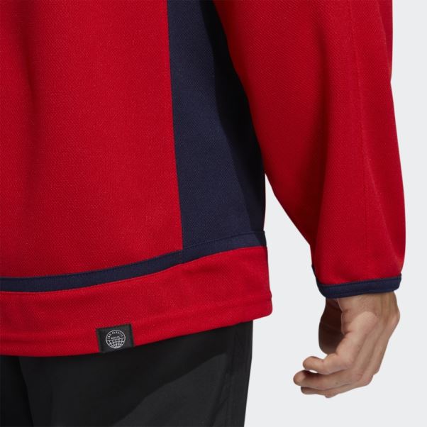 Maillot Domicile Authentique Ovechkin Capitales Rouge Adidas