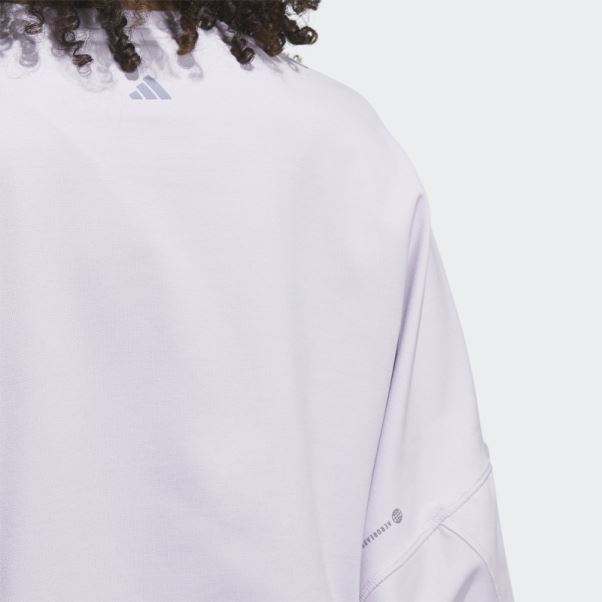 Adidas Silver Dawn Yoga Studio Crop Sweatshirt Mode