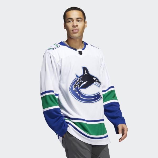 Maillot Pro Authentique Canucks Blanc Adidas